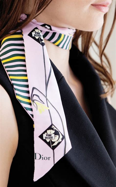 dior bow scarf|Dior mitzah silk scarf.